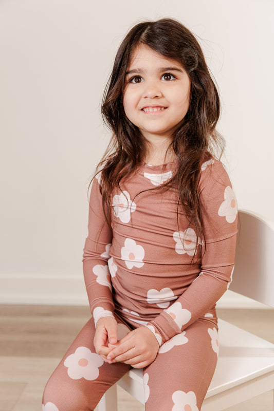 Two Piece - Petals in Hazelnut