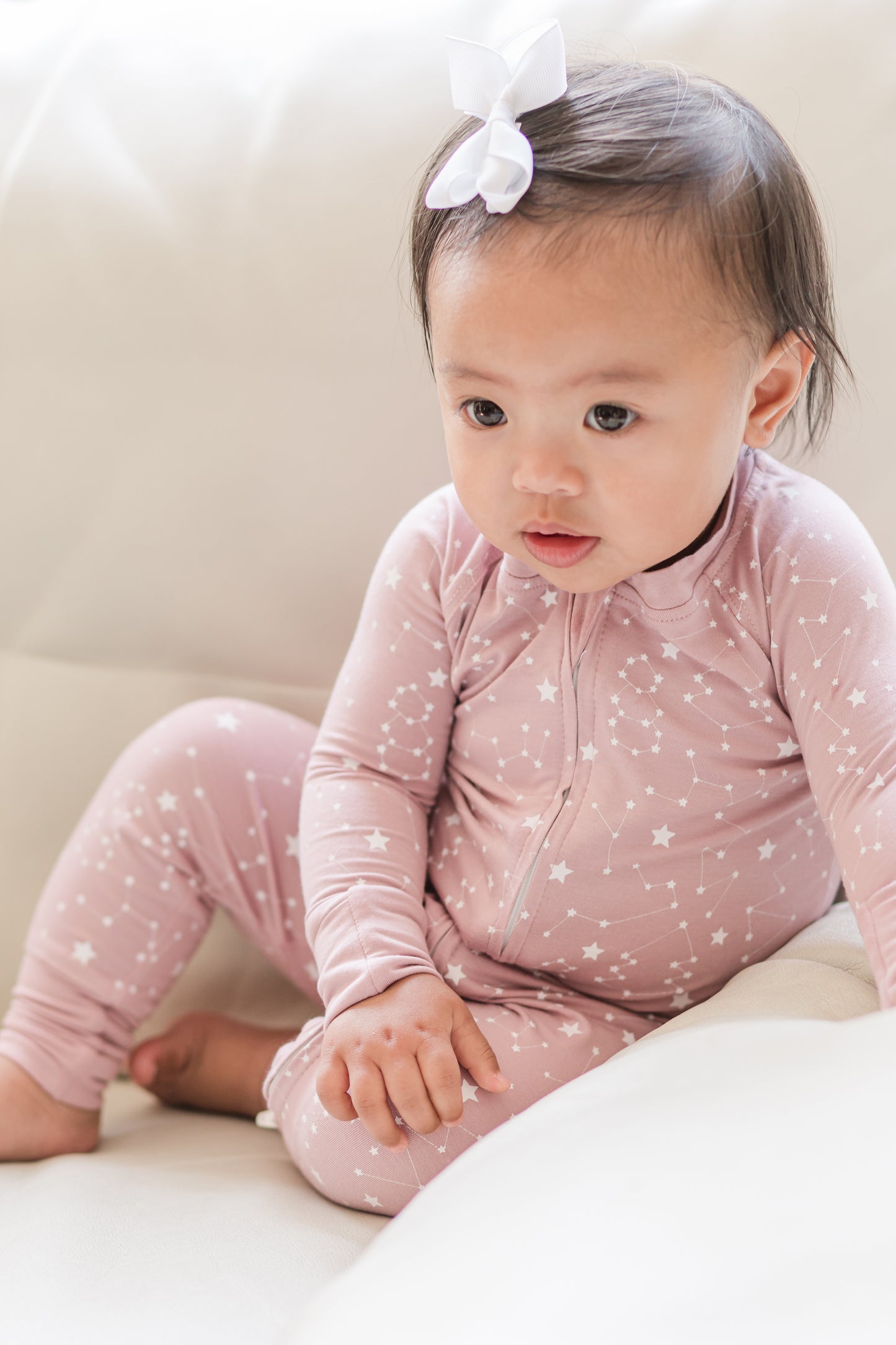 Zippy - Winter Constellations in Blush
