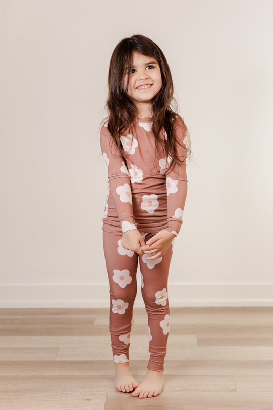 Two Piece - Petals in Hazelnut
