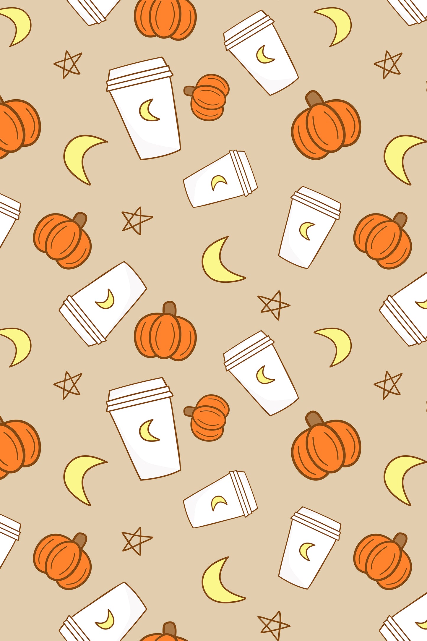 Two Piece - Pumpkin Space Latte in Caramel