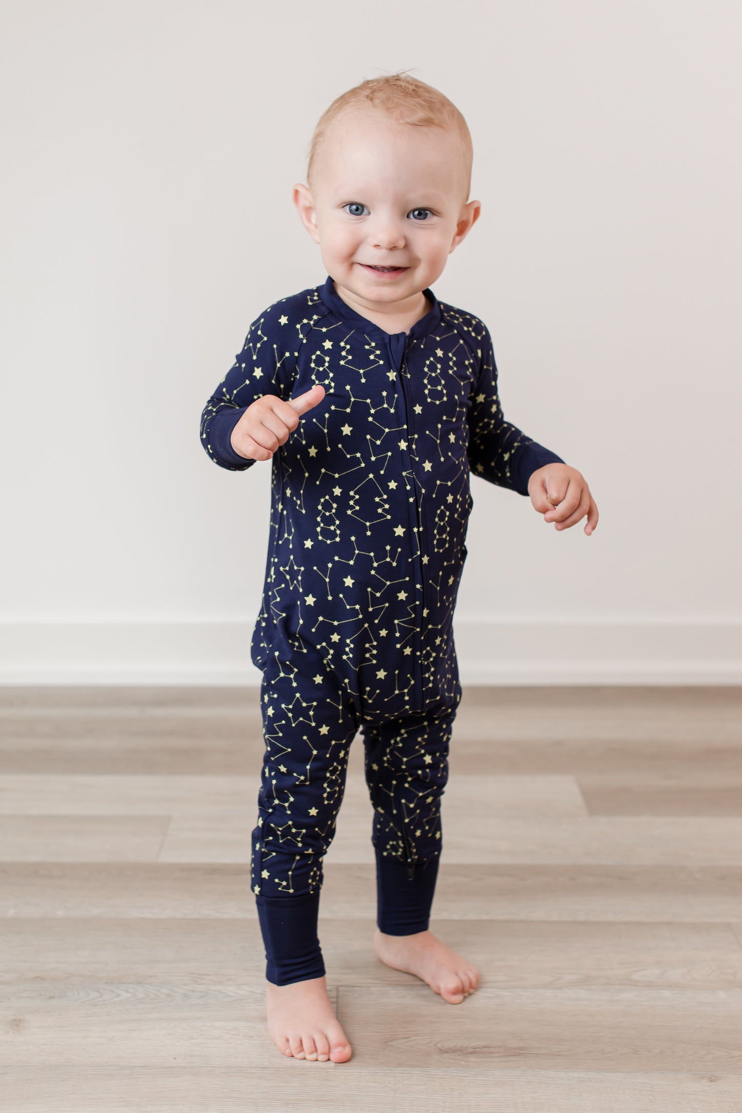 Zippy - Winter Constellations in Navy